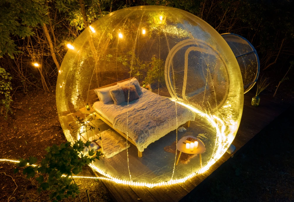 innovative transparent bubble tents